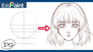 [Part 1] TUTORIAL Membuat Sketsa Gambar Semi Realistic di Ibis Paint X | How to draw semi realism