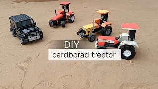 how to make a cardborad trector || remote control trector making #diy #sidhumoosewala #tractor