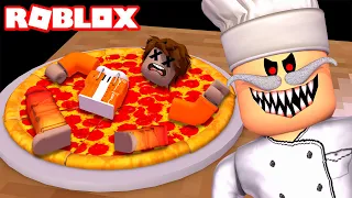 ¡ME QUIEREN CONVERTIR EN UNA PIZZA! 🍕 😭 | SRGATO ESCAPA DEL PIZZERO MALVADO EN ROBLOX!