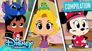 Mega Chibi Tiny Tales Compilation! | Disney Princess, Mickey Mouse, & More | @disneychannelanimation