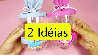 2 Incríveis ideias de transformação de GARRAFA PET em Lembrancinhas