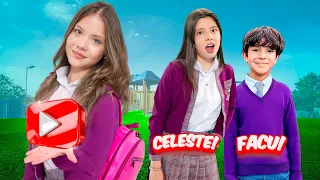 ¡ENTRÉ al COLEGIO de YOUTUBERS de CELESTE y FACU! 😱📚