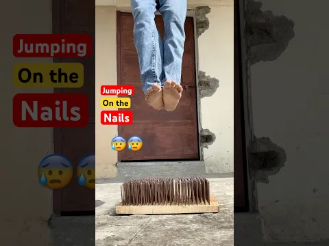 Why? I Jump On this Nail 😭😰 | #Jump #challenge