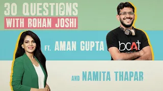 🔴 SHARKS IN THE HOUSE! 30 Questions with Shark Tank India's Aman Gupta and Namita Thapar