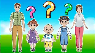 Coloring Let's go have fun finding Cocomelon clothes part #2 🥰😍Drawing Toys for kids