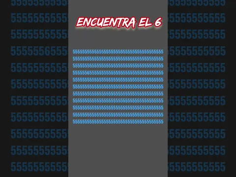 encuentra el 6 el que lo encontró es un Dios#short#viral#encuentralasdiferencias