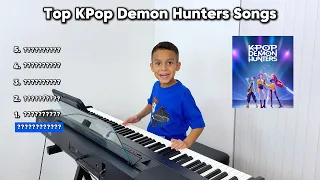 TOP KPop Demon Hunter Songs 🎹 7 Year Old Piano Prodigy Jelijah Diaz #kpopdemonhunters #piano #talent