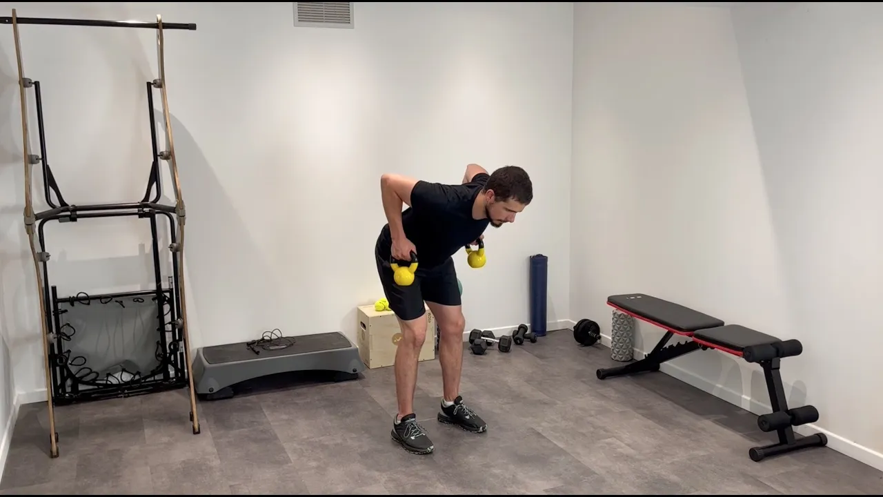 Image Kettlebell-Rudern mit neutralem Griff