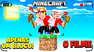 APENAS UM BLOCO PARA ZERAR O MINECRAFT ! O FILME🎥