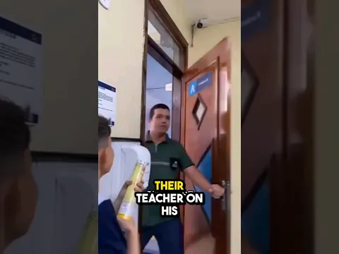 They surprises their teacher on his birthday then this happened! 😨