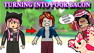 I Turned Into a POOR CRINGE BACON to See How People Reacts in Adopt Me! 😱 *SHOCKING*