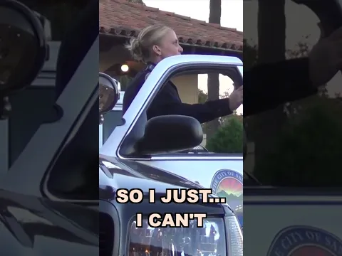 Flirting With a Cop Inside Her Car 😳