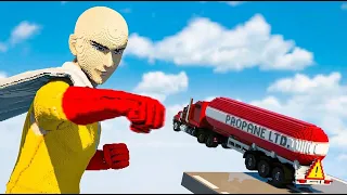 Cars vs One Punch Man | Teardown