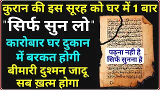 ये सूरह हर घर मे तेज़ आवाज़ से चलाई जाए | आपकी हर दुआ कुबूल होगी | सुनते सुनते बिगड़ा काम बन जाएगा