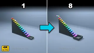 Satisfying 3D Simulations 🌀 | 5 Minutes of Satisfaction【4K 60FPS】