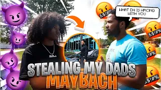 STEALING MY DADS NEW CAR *HE PULLS UP TO MY SCHOOL !!!