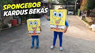 Pixel Bikin Kostum SpongeBob dari Kardus Bekas