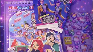 🔴LIVE! Kpop Demon Hunters miniature sticker page + Cards