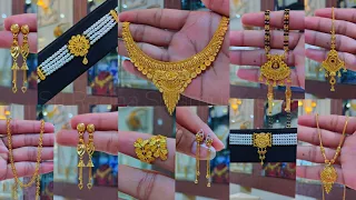 Letest Gold Earrings, necklace, mangalsutra, choker, ring, chain, hanging earring, 2025 design 