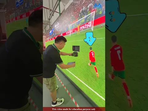 The TV is bad the moment before Ronaldo scores a goal |#shortsvideo