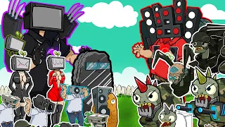 Zombies Skibidi Toilets 1 - Camera Man & The Zombies Army Arrives - PVZ 2 Animation