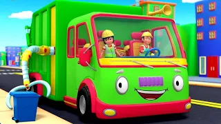 Wheels On The Garbage Truck Kindergarten Rhyme & Song for Babies