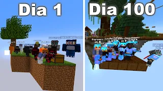Esto hacen mis subs en 100 Dias de Skyblock Minecraft