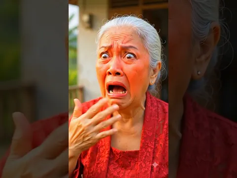 Nenek Lucu Kelaparan Makan Bebek Panggang Kepedesan