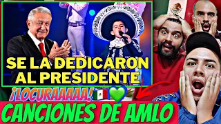 Reacción 🇲🇽💚 Canciones más populares hechas para AMLO🤯ES UN FENOMENO🤠