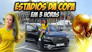 FUI em TODOS os ESTÁDIOS da COPA DO MUNDO em 3 HORAS !