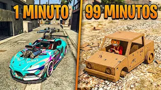 CADA MINUTO MI AUTO SE VUELVE MAS PRO! PASAMOS DE UN COCHE NEFASTO A UN COCHE SUPER ÉPICO!GTA ONLINE
