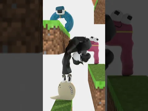 Alphabet Lore in Minecraft (A-Z...) but Softbody