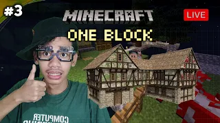 BUILD RUMAH ! MINECRAFT ONE BLOCK ! GAMEPLAY! #3