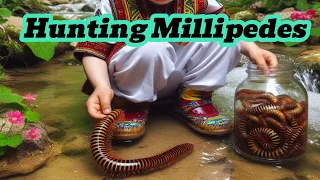 Continue‼️ Hunt for millipede caterpillars in the swamps