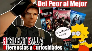 RESIDENT EVIL 4 CLASICO: Del PEOR ala MEJOR Version (Diferencias y Curiosidades)