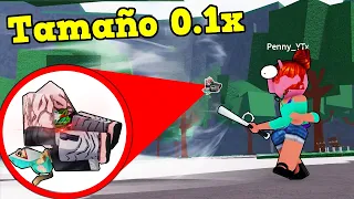 😱 Probando todas las ULTIS en TAMAÑO 0.1x en Los Campos de Batalla Mas Fuertes Roblox 😲