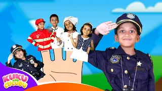 Finger Family Jobs | Daddy Finger Rhyme | Kids songs & Nursery rhymes - Kuku and Cucudu