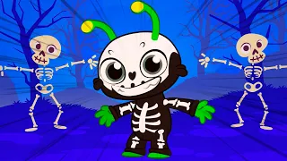 Canción de Familia Dedo en la Noche de Halloween | Groovy el Marciano & Phoebe