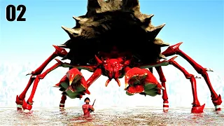 TAMING GIANT ARMORED CRAB HERMITAUR & LEATHER WING! | DRAGON GODS | ARK SURVIVAL EVOLVED MODDED E02