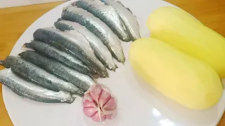 مستحيل يخطر ليك على البال آشنوحضرت بالسردين وبطاطا ⁦☝️⁩⁦☝️⁩/وصفة خطيرة ومبهرة جدا😋