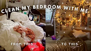CLEAN MY BEDROOM WITH ME...again 🧼🧹|| room cleaning motivation! satisfying! aesthetic!
