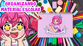 😍ORGANIZANDO MEU MATERIAL ESCOLAR 2024  - Keke
