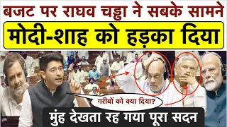 भरे सदन में Raghav Chadha ने बजट के बाद सबके सामने Modi -Shah को हड़का दिया_मुंह देखता रह गया सदन..