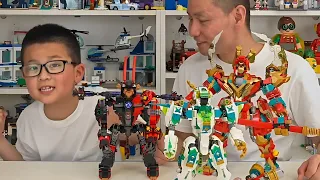 Paman membuat mainan ROBOT 💯💢 #videolucu #dubbing #jonidanpaman #comedy #ranvockcomedy #robot #lego