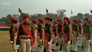 सीतामढ़ी के डुमरा हवाई मैदान से 26 जनवरी के मौके पर परेड़ का सीन