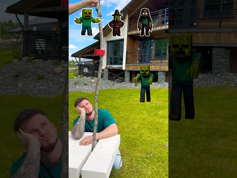 💪 Did he use a potion❓😳 | Minecraft Challenge #challenge #shorts