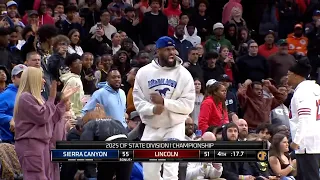 HIGHLIGHTS: Sierra Canyon wins first state title since 2019 with LeBron James in attendance 🏀