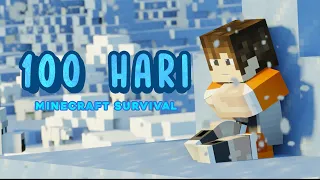 100 Hari Di Minecraft Tapi Terdampar Di Sebuah Pulau Bersalju !