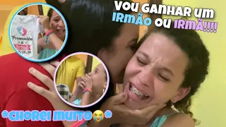 VOU GANHAR UM IRMÃOZINHO! *CHOREI MUITO😭* #gravidez #irmãos #youtubecreator