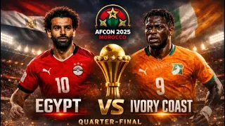 بث مباشر مباراة مصر وكوت ديفوار دور ال16امم افريقيا بالمغرب 2025
